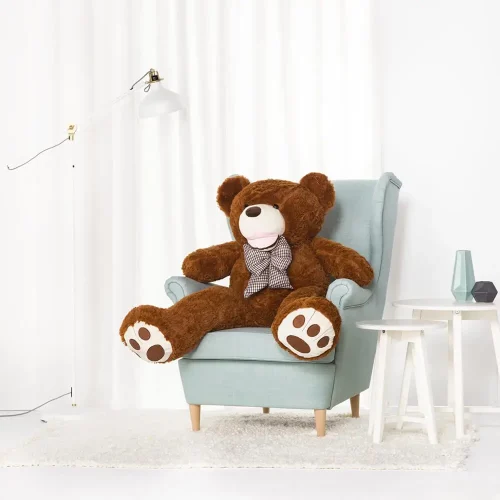 Teddyway Bobo Large Plush Teddy Bear Giant XXL, Cuddly Toy, Toy, 130 cm, Dark Brown - Teddyway
