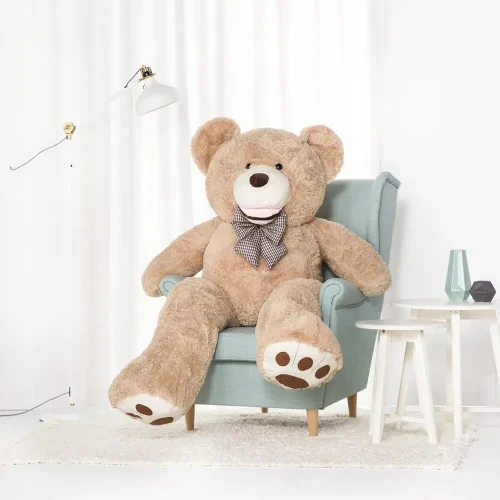 Teddyway Bobo Großer Plüschtier Teddybär Riesen XXL, Kuscheltier, Spielzeug, 160 Cm, Hellbrauner - Teddyway