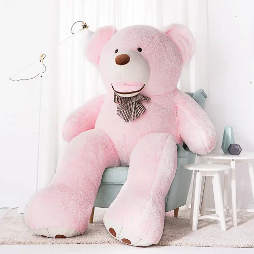 Большой плюшевый мишка Teddyway Bobo, гигантский размер XXL, мягкая игрушка, 220 см, розовый - Teddyway