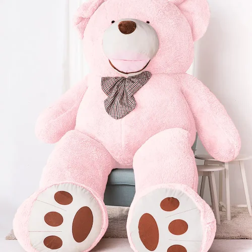 Teddyway Bobo Large Plush Teddy Bear Giant XXL, Cuddly Toy, Toy, 300 cm, Pink - Teddyway