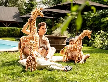 Große giraffen kuscheltiere